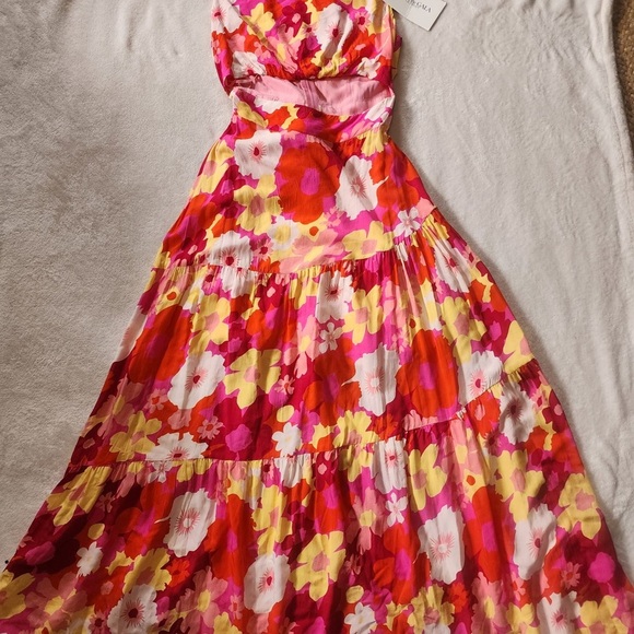 MIKA & GALA  Floral Pink and Red women’s Dress - Picture 10 of 10